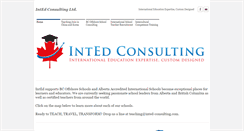 Desktop Screenshot of inted-consulting.com