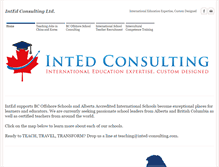 Tablet Screenshot of inted-consulting.com